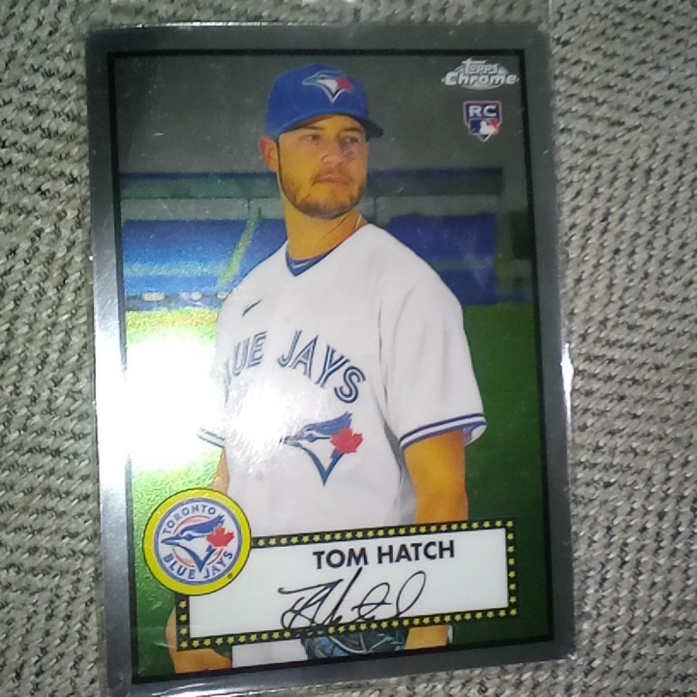 Tom hatch baseball trading card
